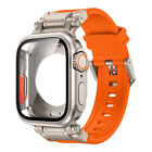 Silikon Armband Wechsel Zu Ultra Hulle Fur Apple Watch Series 9 8 7 6 5 44 45Mm