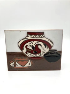 Vintage Mag Mor Studios Ceramic Art Tile wall decor- Southwest Pottery- NM Bird - Picture 1 of 3
