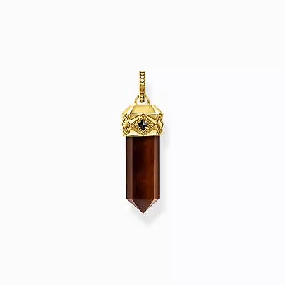 THOMAS SABO Anhänger Rotes Tigerauge 925 Silber vergoldet Unisex PE964-324-10 - Bild 1 von 4