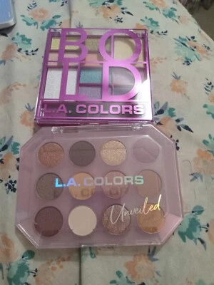 NEW L.A Colors Eyeshadow Palettes-Bold & Unveiled Palettes - Image 1 of 4