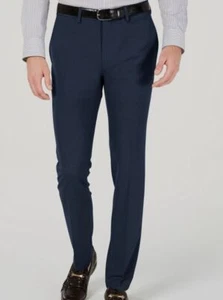Kenneth Cole Reaction Men's Blue Performance Stretch Dress Pants size 34W 29L - Picture 1 of 1