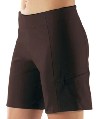 NWT Stonewear Designs Size XL Brown Stretch Knit Flat Front Yoga Rockin' Shorts - Imagem 1 de 4