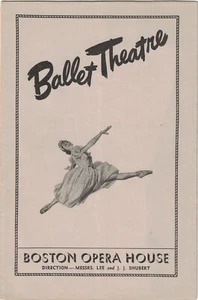 (Amerikanisches) Balletttheater Tragödie von Romeo und Julia 1946 Boston Programm - Bild 1 von 2