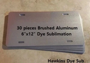 30 Piezas Cepillado Aluminio Plata Tinte Sublimación 6""x 12"" / NUEVO MEJOR CALIDAD - Imagen 1 de 1
