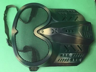 Máscara táctica de Airsoft para gafas de paintball malla protectora facial de plástico ajustable Foto 1 de 4
