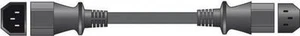 Extensión Mercury 503.608 IEC 10A 250V macho a hembra manos 1,0 m plomo negro - Imagen 1 de 1