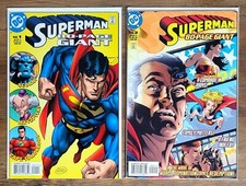 Superman #1 & #2  80 page Giant Jurgens Breeding DC Comics 1999 1st Prints
