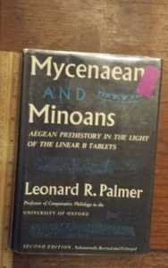 Mycenaean and Minoans by Leonard Palmer 1965 hardcover, ex-library - Bild 1 von 10