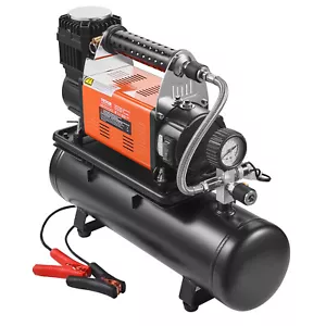 VEVOR Compresseur d'air robuste réservoir 6 L gonfleur pneu 180 L/min 10,3 bar - Picture 1 of 12