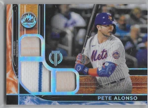 2022 TOPPS Tribute baseball Pete Alonso Triple Relic bat jersey /199 card METS - Picture 1 of 2