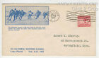 1932 LAKE PLACID NY OLYMPICS FDC 716-8 EDGERLY PATINAGE SUR GLACE À L'ARÈNE OLYMPIQUE 35 $