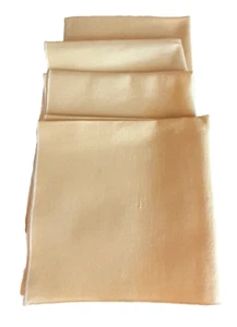Linen Napkins Yellow 14" sq 4 pc Fall Spring Summer Dining Thanksgiving Easter - Picture 1 of 9
