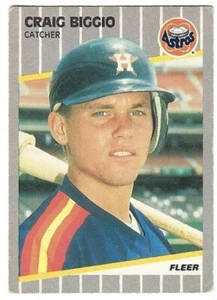 1989 Fleer Baseball Rookie #353 Craig Biggio Houston Astros - Picture 1 of 2