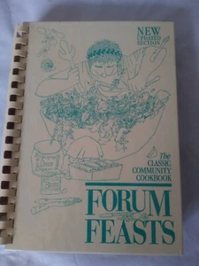 Forum Feasts The Classic Community Cookbook 21st printing , New updated Section - Picture 1 of 9