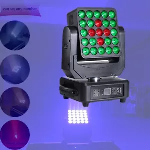 25*12W LED Matrix Moving Head Wash DJ Light Point Control 5X5 Panel Beam Light - Picture 1 of 12