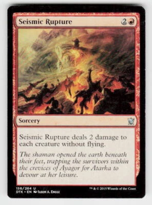 Dragons of Tarkir #156 Seismic Rupture - Image 1 of 2