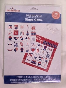 Patriotic Bingo Game Party Supplies Camp VBS Teacher Supply 4th July - Picture 1 of 8