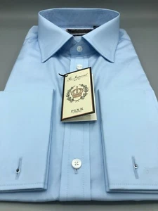 THOMAS PINK Finest 170's Blue Shirt UK:17,5, EU:44, UVP:175£! Neu mit Etikett, Slim Fit - Bild 1 von 10