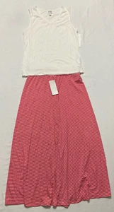 Speechless Kids Skirt And Blouse White & Red XL - Picture 1 of 4