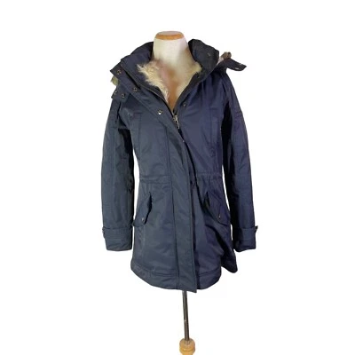 Banana Republic женщин M темно-синий с капюшоном парка куртка вниз заполнения - Изображение 1 из 4