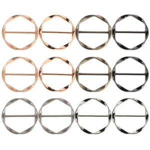 12 PCS Fixed Adjustable Corner Buttons Decorative Buckle Belt Clasps - Picture 1 of 12