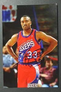 Hersey Hawkins Philadelphia 76ers Bradley Autographed Signed 4x6 Photo - Picture 1 of 2