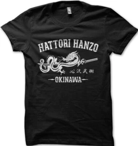 Hatori Hanzo Japanese Samurai swords Kill Bill Katana printed t-shirt 9157 - Picture 1 of 14