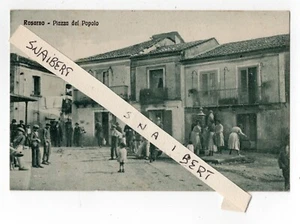 C002722 ROSARNO PIAZZA DEL POPOLO ANIMATA FONTANA VG 1930 F.PICCOLO - Picture 1 of 2
