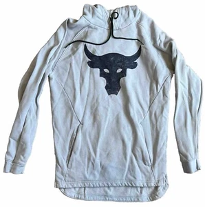 Under Armour Project Rock Hoodie Coldgear  Brahma Bull Blue Men’s Small - Picture 1 of 6