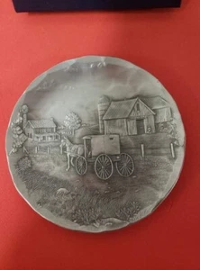 August Forge Coming Home, Hand-hammered Aluminum, 3.5 Inch Round Coaster USA - Picture 1 of 4