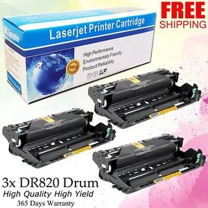 3pk DR820 Drum Set for Brother MFC-L5700DW MFC-L5800DW MFCL5850DW MFC-L5900DW - Picture 1 of 9