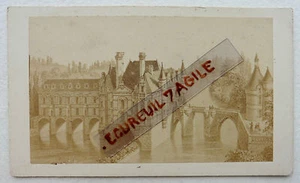 CDV PHOTO ALBUMEN GATINEAU à ORLEANS CHATEAU DE CHENONCEAUX MIEUSEMENT N518 - Foto 1 di 2