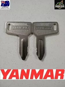 Yanmar 301 Key Logo Excavator Plant Digger Key 301 Set of 2 FREE POSTAGE - Picture 1 of 5