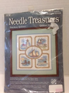 Needle Treasures "Nautical Quintet" Stamped Cross Stitch Kit - Bild 1 von 3