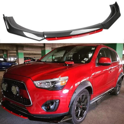 Kits de carrocería divisor alerón labial parachoques delantero trasero de carbono para Mitsubishi Outlander Foto 1 de 4