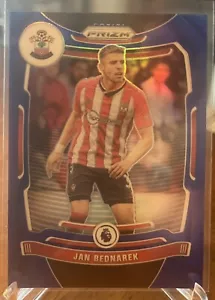 2021 Panini Prizm EPL 107 Jan Bednarek Blue Prizm Serial #1 1/340 Southampton - Picture 1 of 2