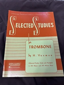 Hal Leonard Rubank Selected Studies Trombone Etudes Scales Arpeggios & More - Picture 1 of 1
