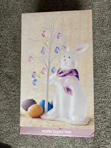 RARE JCPenney Home Acrylic Easter Bunny Tree Multicolor Hanging Egg Ornaments! - Picture 1 of 4
