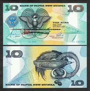 Papua New Guinea 10 Kina COMMEMORATIVE 1998 Pick-17a GEM UNC - Picture 1 of 1