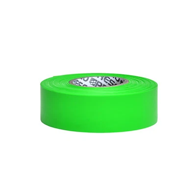 Presco PresGlo Taffeta Roll Flagging Tape: 1-3/16 in. x 50 yds. (Neon Green) - Image 1 of 2