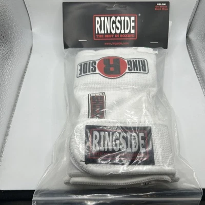 Ringside Quick Wrap Gel Shock MMA Boxing Hand Wraps, Small White T1 - Image 1 of 2