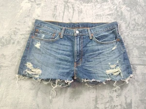 Levi 511 Jeansshorts Damen Größe 36 Cut Off Jeansshorts Distressed - Bild 1 von 19