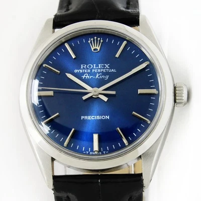 Reloj Rolex Air-King Vintage Automático Esfera Azul 34mm Hombre Acero Ref 5500/1002 Foto 1 de 4