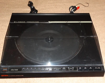 TOCADISCOS DE SEGUIMIENTO LINEAL CARRERA LT-120 Nu aguja/cinturón probado funciona muy bien leer! Foto 1 de 4