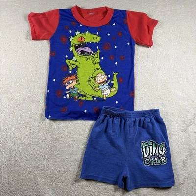 Conjunto Camiseta Pantalones Cortos Vintage Años 90 Nickelodeon Rugrats Juvenil Talla 4T Foto 1 de 4