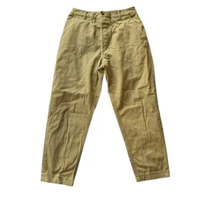 Vintage Universal Works Pants Mens Flat Front Chino Khaki Size 30 - Picture 1 of 7