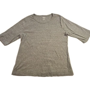 Womens Duluth Trading Heathered Gray 3/4 Sleeve Shirt Size XL - Picture 1 of 7