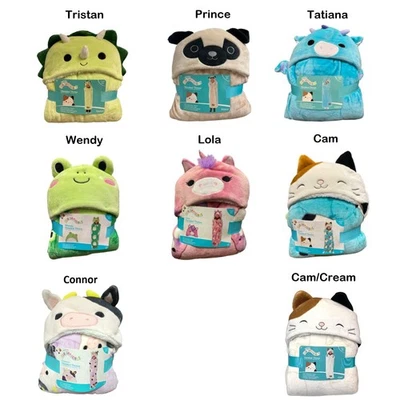 Squishmallows супер мягкий шерпа с капюшоном плед с карманами для рук - Изображение 1 из 2