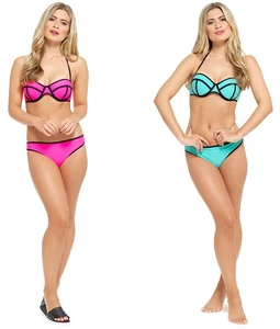 Ladies Neon Coloured Bikini Swimwear - Picture 1 of 5
