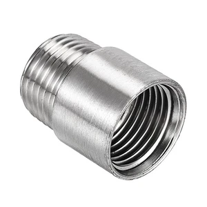 Shower Head Extension Arm Stainless Steel 1/2PT Male to 1/2PT Female Thread 30mm - Picture 1 of 6